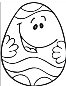 Disegno di uovo di Pasqua da stampare e colorare 131