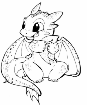 Disegno di Dragon Trainer da stampare e colorare 7