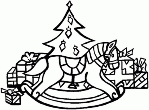 Disegno di albero di Natale da stampare e colorare 32