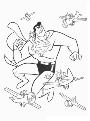 Disegno di Superman da stampare e colorare 13