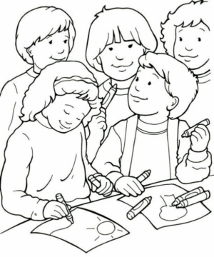 Disegno di bambino da stampare e colorare 264
