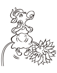 Disegno di mucca da stampare e colorare 60