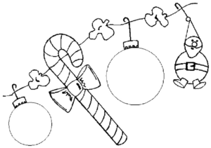 Disegno di palla di Natale da stampare e colorare 32