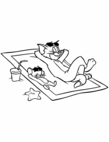 Disegno di Tom e Jerry da stampare e colorare 64