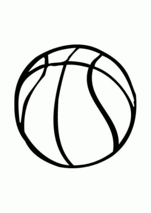 Disegno di basket da stampare e colorare 4
