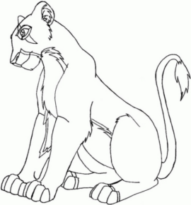 Disegno di Re Leone da stampare e colorare 25