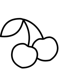 Disegno di ciliegia da stampare e colorare 4