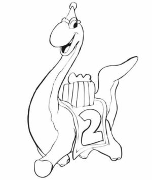 Disegno di Brachiosauro da stampare e colorare 23