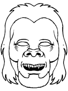 Disegno di maschera da stampare e colorare 74