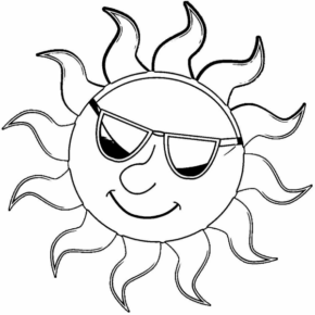 Disegno di sole da stampare e colorare 26