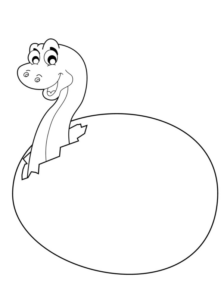 Disegno di Brachiosauro da stampare e colorare 8