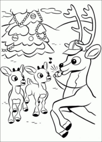 Disegno di cervo da stampare e colorare 29