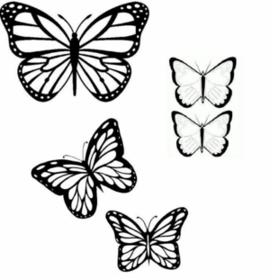 Disegno di farfalla da stampare e colorare 76