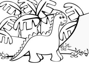 Disegno di Brachiosauro da stampare e colorare 31