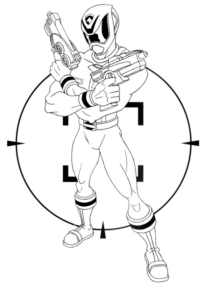 Disegno di Power Rangers da stampare e colorare 13