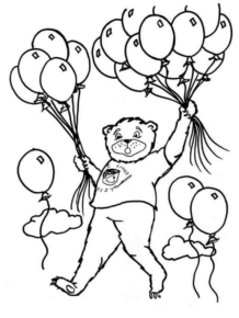 Disegno di palloncino da stampare e colorare 18