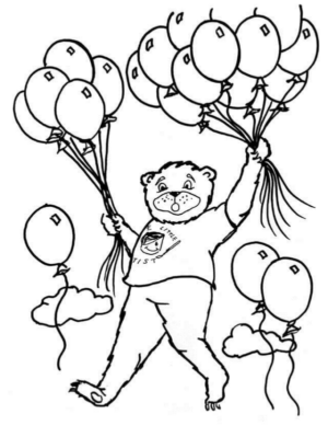 Disegno di palloncino da stampare e colorare 18