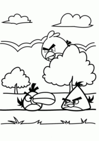 Disegno di Angry birds da stampare e colorare 41