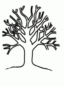 Disegno di albero da stampare e colorare 127