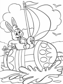 Disegno di uovo di Pasqua da stampare e colorare 274