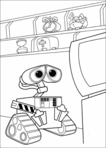 Disegno di Wall-E da stampare e colorare 7