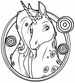 Disegno di unicorno da stampare e colorare 169
