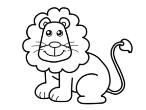 Disegno di leone da stampare e colorare 78