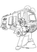 Disegni di Camion Dei Pompieri da colorare