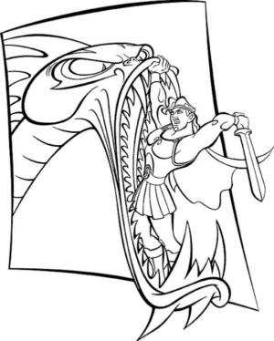 Disegno di Hercules da stampare e colorare 15