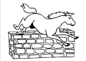 Disegno di cavallo da stampare e colorare 190