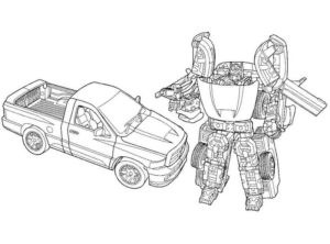 Disegno di Transformers da stampare e colorare 104