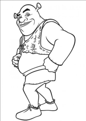 Disegno di Shrek da stampare e colorare 14
