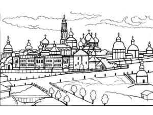 Disegno di monumento famoso da stampare e colorare 28 Disegno di monumento famoso da stampare e colorare 28