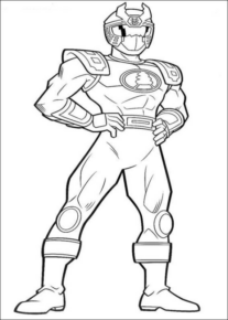 Disegno di Power Rangers da stampare e colorare 19