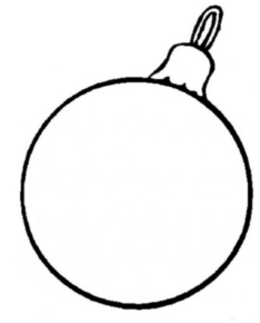 Disegno di palla di Natale da stampare e colorare 44