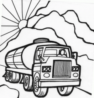 Disegno di mezzo da lavoro da stampare e colorare 80