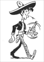 Disegni di Lucky Luke da colorare