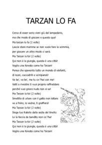 Tarzan lo fa