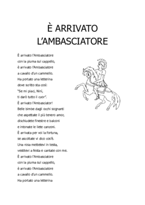 È arrivato l’Ambasciatore