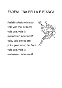 Farfallina bella e bianca