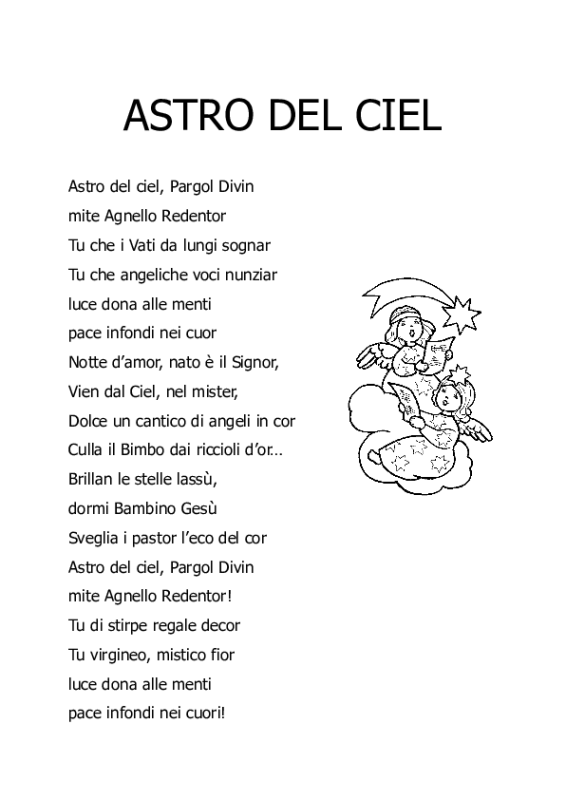 Astro Del Ciel Testo Italiano Pdf Astro del ciel