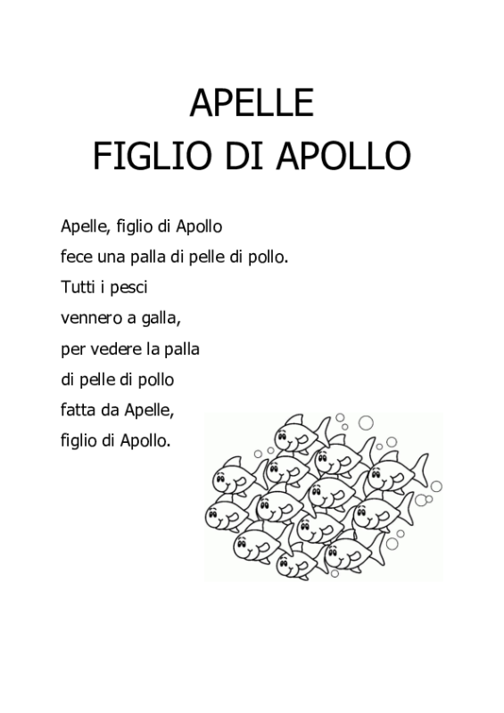 Apelle, figlio di Apollo Schede Didattiche