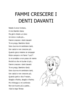 Fammi crescere i denti davanti