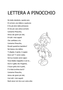 Lettera a Pinocchio