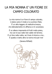 La mia nonna è un fiore di campo colorato