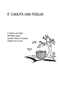 È caduta una foglia