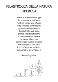 Filastrocca Della Natura Operosa