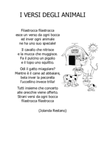 I versi degli animali