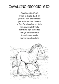 Cavallino giò giò giò