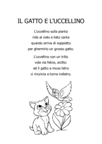 Il gatto e l’uccellino